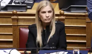 Greek MP defiant after threatening graffiti at her home