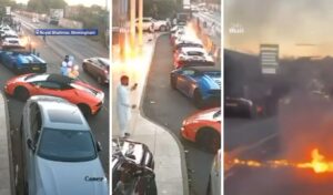 Birmingham wedding attack: Molotov bombs set two supercars ablaze