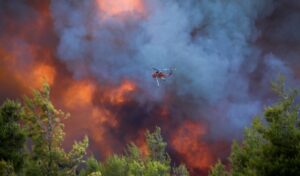 Boeotia wildfire: Two arrested as wind turbines blamed for sparking blaze
