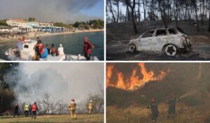 Chalkidiki wildfire: Situation improves in Siviri as 481 rescued by sea