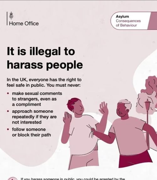 Reactions to UK asylum seeker behaviour guide