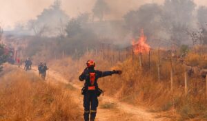 Greece wildfire: Massive land, air & sea operation to protect communities