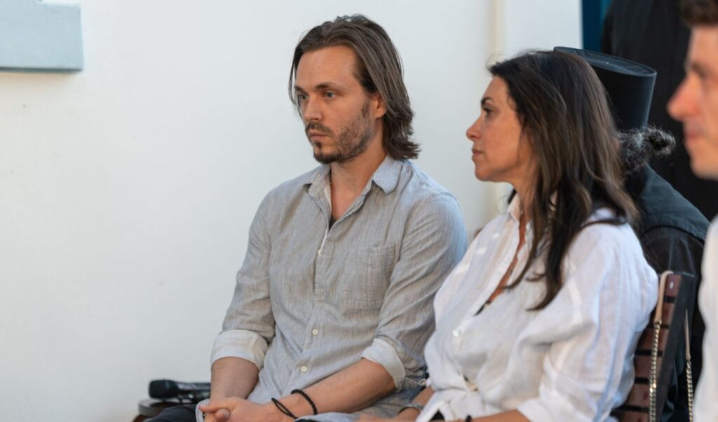 Jonathan Jackson at Elder Ephraim’s spiritual talk in Greece