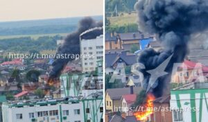 Russia intercepts 605 Ukrainian drones in a single night — Wildberries warehouse damaged, homes catch fire