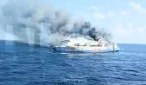 Indonesia ferry fire: 5 dead, 41 missing off Madura Island