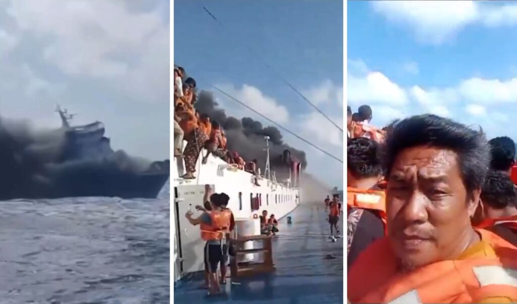 Indonesia ferry fire: at least 5 dead, 41 missing after blaze engulfs vessel