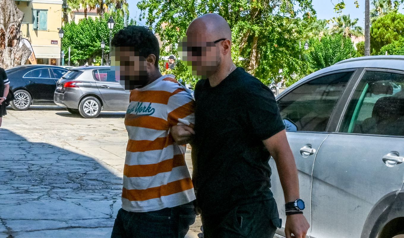 Nafplio: Angry scenes outside court as two Indian nationals accused of psychologist's murder face victim's relatives shouting 'murderers'