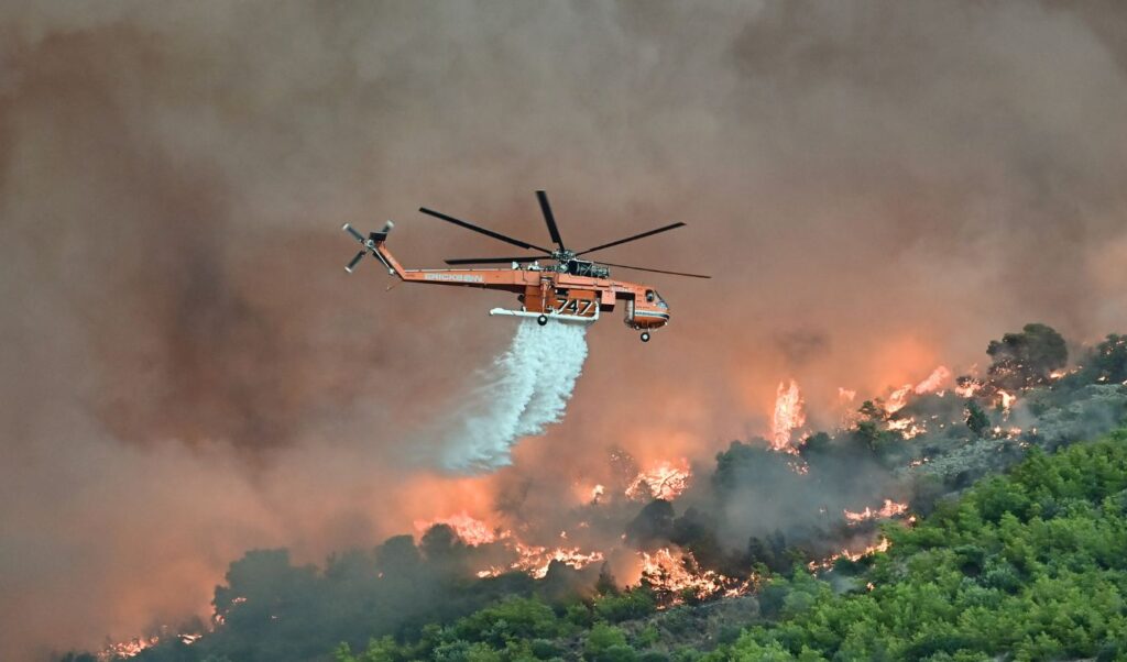 Porto Germeno wildfire: Another dangerous night as winds hit 8 Beaufort