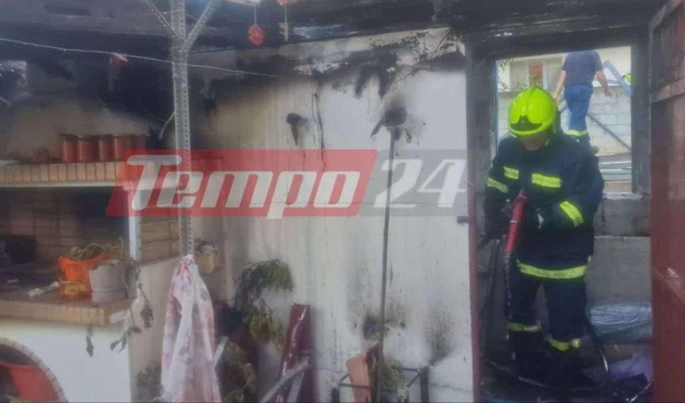 Patras: Gas cylinder explosion at home - Kitchen engulfed in flames (Images)