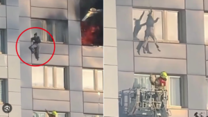 Berlin woman jumps from 11th floor to escape fire (Video)