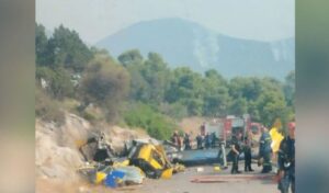 Helicopter crash in Psatha: “A miracle he survived, he got out at the last second”