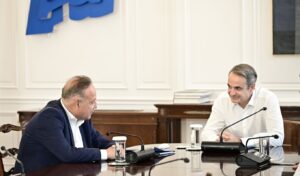 Mitsotakis meets Angeloudis: “By 2030, Thessaloniki will have a brand new TIF and a large green space in the city center”
