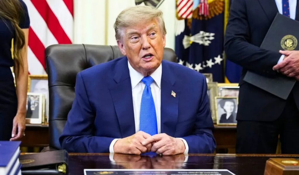 Trump approval rating hits lowest point of both terms, poll shows