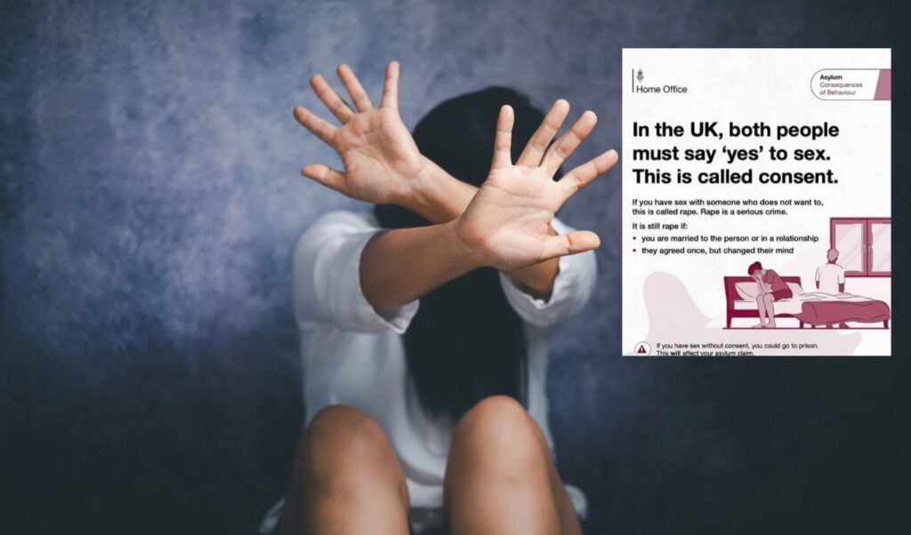 UK Home Office booklet tells asylum seekers “sex without consent is rape”