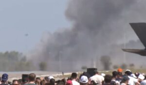 Athens Flying Week: Phantom jet crashes during air show display