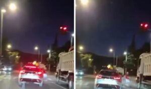 21-Year-Old Driver Runs Red Light, Nearly Hits Pedestrian on Penteli Avenue
