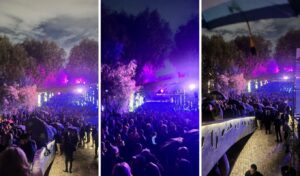 Massive crowd turns out for Nikos Dendias at Alimos beach bar event
