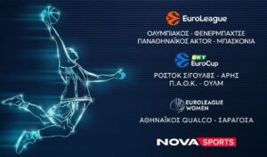 EuroLeague, EuroCup & Women’s EuroLeague Live on Novasports This Week