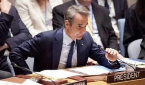 Mitsotakis at UN Security Council: “The Turkey-Libya maritime deal is illegal and arbitrary”