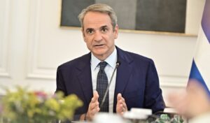 Kyriakos Mitsotakis attends hall naming ceremony in honor of Stefanos Manos