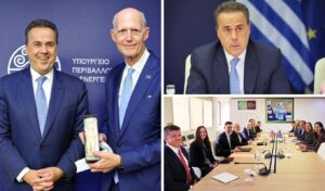 Papastaurou meets new US ambassador Joshua Huck and Senator Rick Scott over Vertical Corridor energy talks