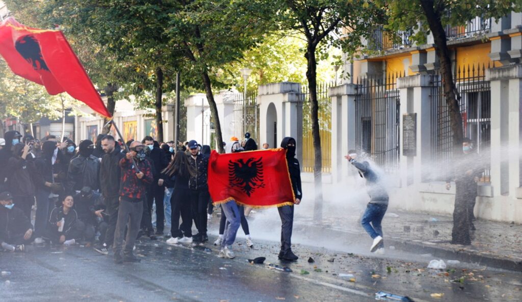 Tirana erupts for 7th day: clashes, arrests, and blacklist plan