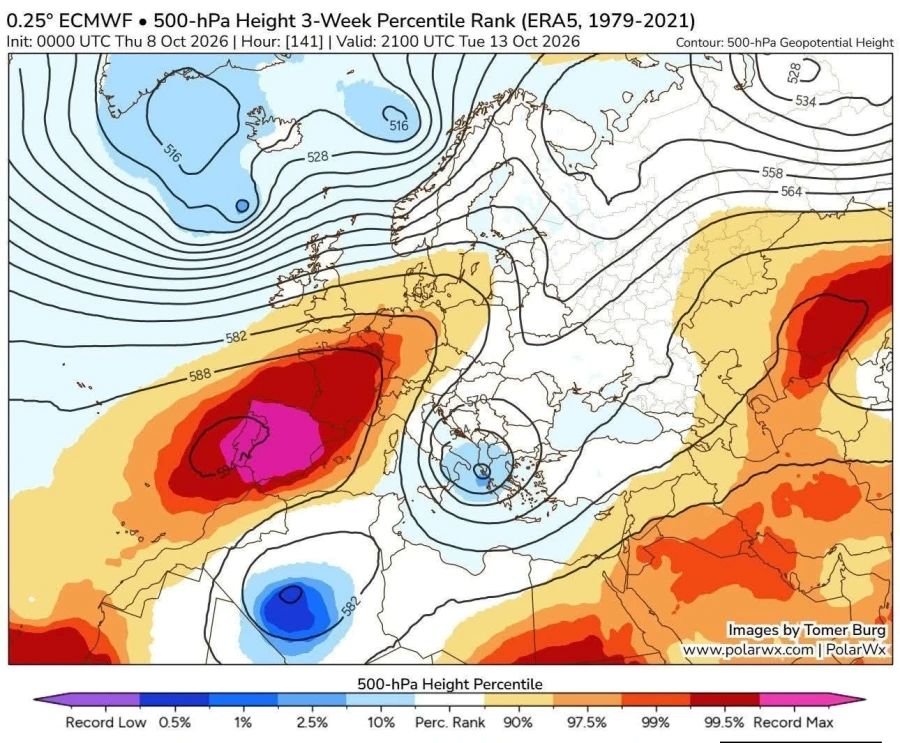 frontal depression weather map Greece